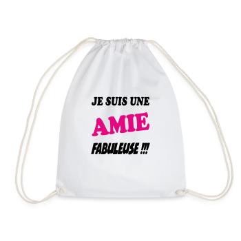 Je suis une amie fabuleuse - Sac de sport léger - blanc - Devant