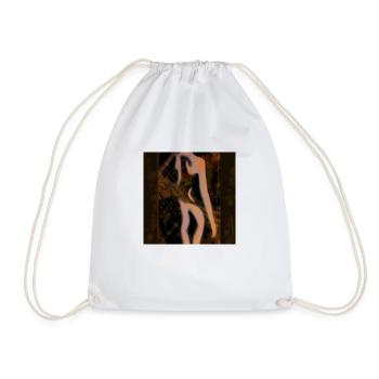 Femme nue en or - Sac de sport léger - blanc - Devant