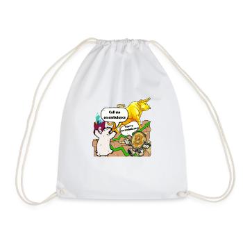 Crypto Summer: The Heat is On - Drawstring Bag - white - Front