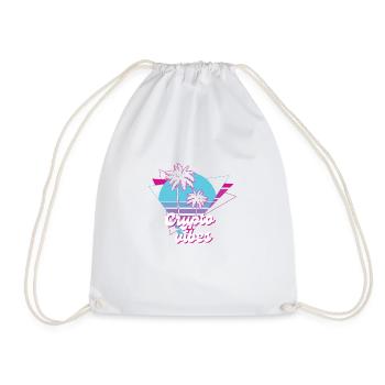 Crypto Summer: The Heat is On - Drawstring Bag - white - Front