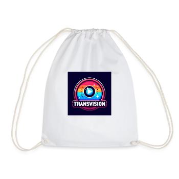 TransVision Logo Design - Drawstring Bag - white - Front