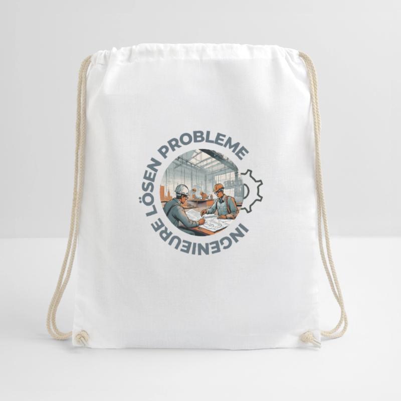 Engineers solve problems Drawstring Bag