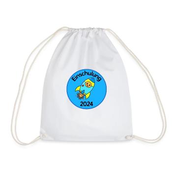 School enrollment 2024 - Drawstring Bag - white - Front