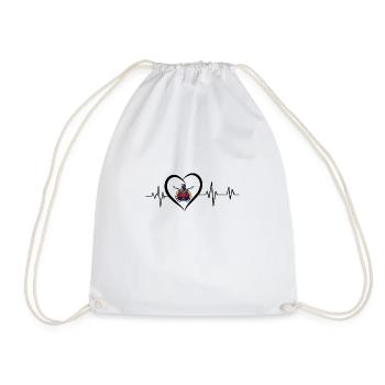 battement de cœur soudeur - Sac de sport léger - blanc - Devant
