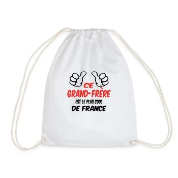 BEST Big Brother - Drawstring Bag - white - Front