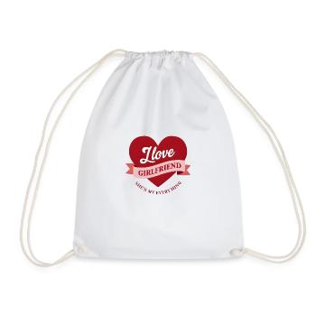 J’aime ma copine - Sac de sport léger - blanc - Devant