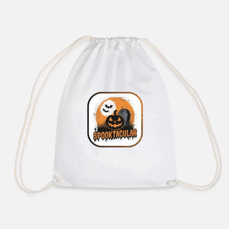 Spuktakuläres Halloween - Turnbeutel - Weiß