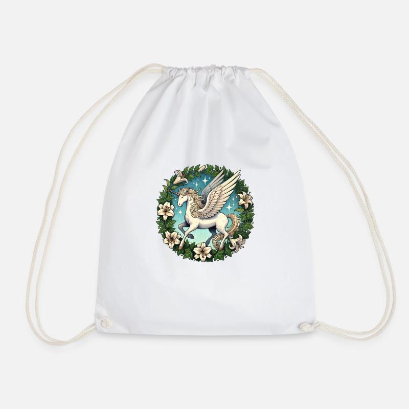Licorne Pégase - Sac de sport léger - blanc