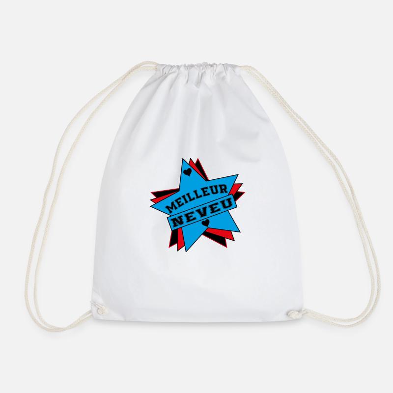 BEST NEPHEW - Drawstring Bag - white