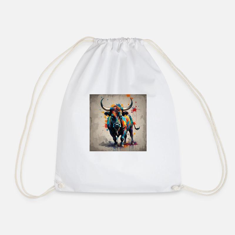 Couleur taureau - Sac de sport léger - blanc