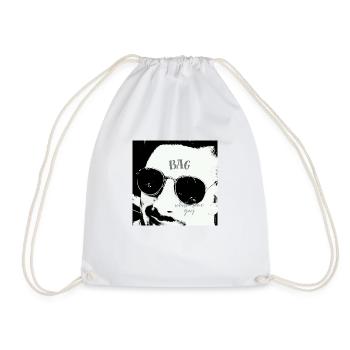 Bag with any type - Drawstring Bag - white - Front