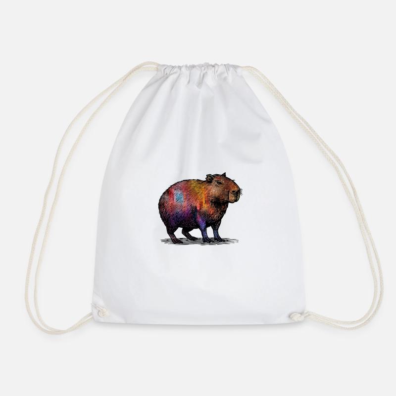 Cabybara - Turnbeutel - Weiß
