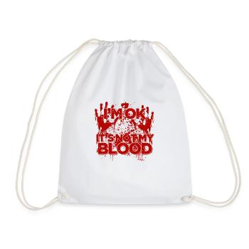 Halloween Heureux Horreur Monstre Sang Effrayant - Sac de sport léger - blanc - Devant