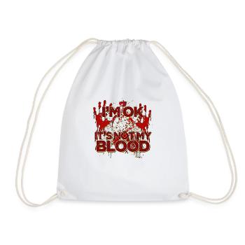 Halloween Heureux Horreur Monstre Sang Effrayant - Sac de sport léger - blanc - Devant