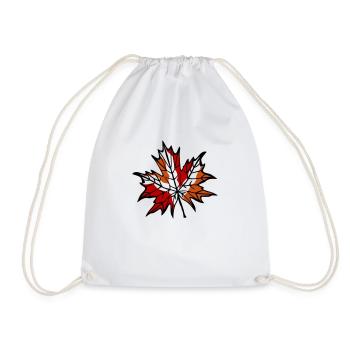 Feuille d’automne 1 - Sac de sport léger - blanc - Devant
