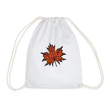 Feuille d’automne 2 - Sac de sport léger - blanc - Devant