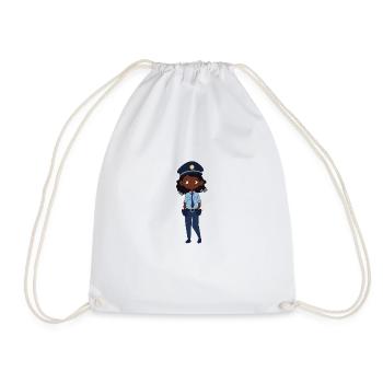 Policière - Sac de sport léger - blanc - Devant