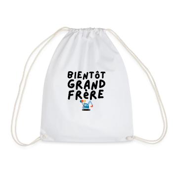 bientot grand frere - Sac de sport léger - blanc - Devant