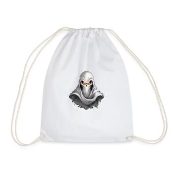 Sauvage, en colère, fantôme, combatif, sport de motivation - Sac de sport léger - blanc - Devant