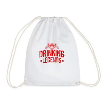 Boire de la bière Legends - Sac de sport léger - blanc - Devant