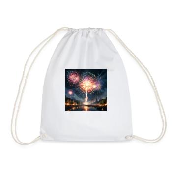Feuerwerk - Turnbeutel - Weiß - Vorne