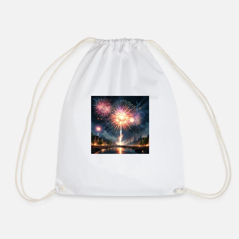 Feuerwerk - Turnbeutel - Weiß