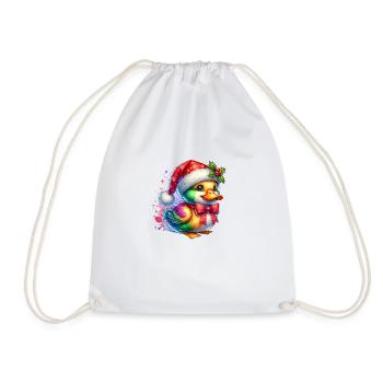 Noël Canard Sucré - Sac de sport léger - blanc - Devant