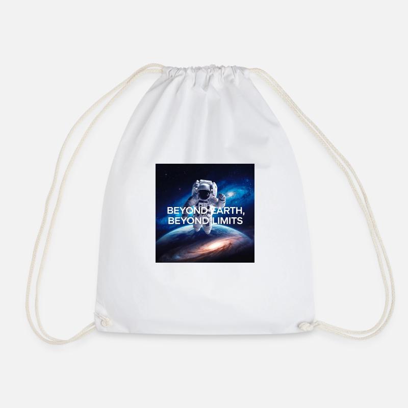 Beyond earth, beyond limits - Turnbeutel - Weiß