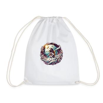 Cosmic Voyager - Drawstring Bag - white - Front