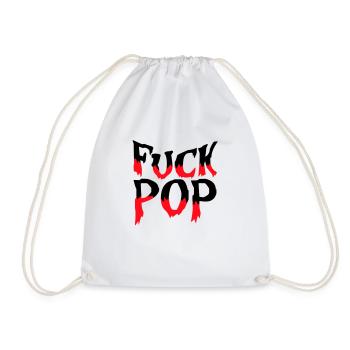 Fuck Pop Charts Musique Heavy Metal Hard Rock Amour - Sac de sport léger - blanc - Devant