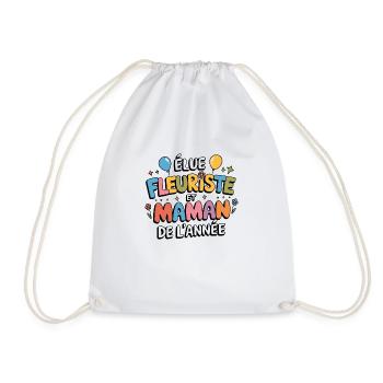 Elu fleuriste et maman de l'année - Sac de sport léger - blanc - Devant