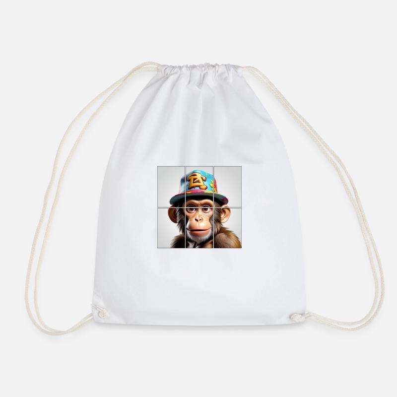Ape X - Drawstring Bag - white
