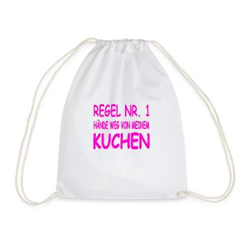 Kuchen - Turnbeutel - Weiß - Vorne