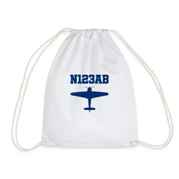 Aviation sur mesure - Avion - Vol - Pilote - Sac de sport léger - blanc - Devant