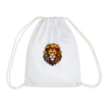 Lion sauvage en colère motivation sport - Sac de sport léger - blanc - Devant