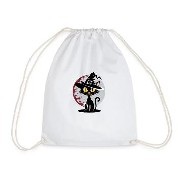 Le Chat Sorcier - Gardien de la Lune Sanglante - Sac de sport léger - blanc - Devant
