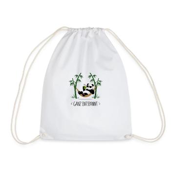 Complètement détendu - Panda - Sac de sport léger - blanc - Devant