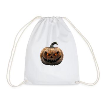 Kürbis, die gruselige Halloween-Deko - Turnbeutel - Weiß - Vorne