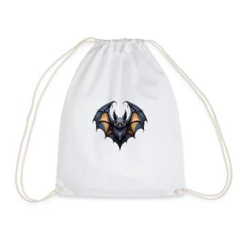 Sauvage, en colère, pugnace, combatif, motivationnelle, chauve-souris - Sac de sport léger - blanc - Devant
