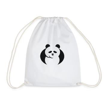 Pandabär - Turnbeutel - Weiß - Vorne
