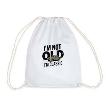 I'm Not Old I'm Classic Vintage Car Design - Drawstring Bag - white - Front