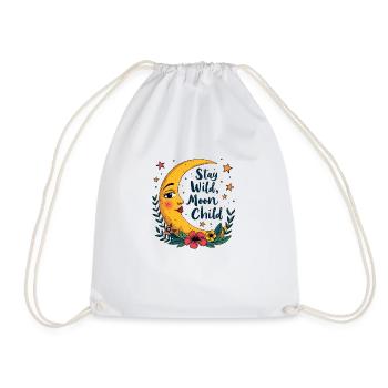 RESTE SAUVAGE, ENFANT DE LA LUNE - Sac de sport léger - blanc - Devant
