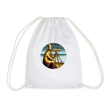 The golden Wizzard - Drawstring Bag - white - Front