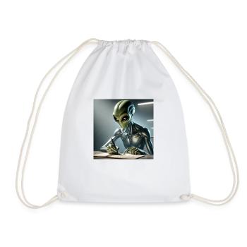 Writers are out of this world - Drawstring Bag - white - Front