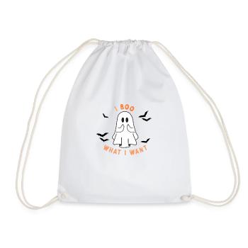 Naughty Ghost - Drawstring Bag - white - Front
