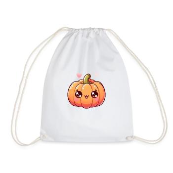 Cute Little Pumpkin - Drawstring Bag - white - Front