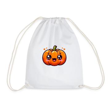 Cute Love Pumpkin - Drawstring Bag - white - Front