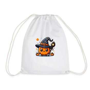 Citrouille Sorcière d'halloween - Sac de sport léger - blanc - Devant