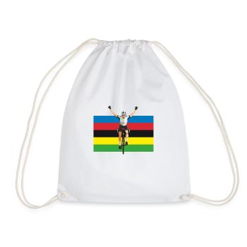 Vélo et cycliste - Sac de sport léger - blanc - Devant