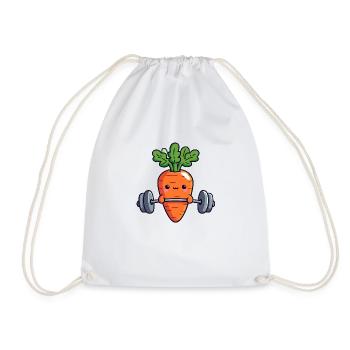 Carotte Haltérophile Mignon - Sac de sport léger - blanc - Devant
